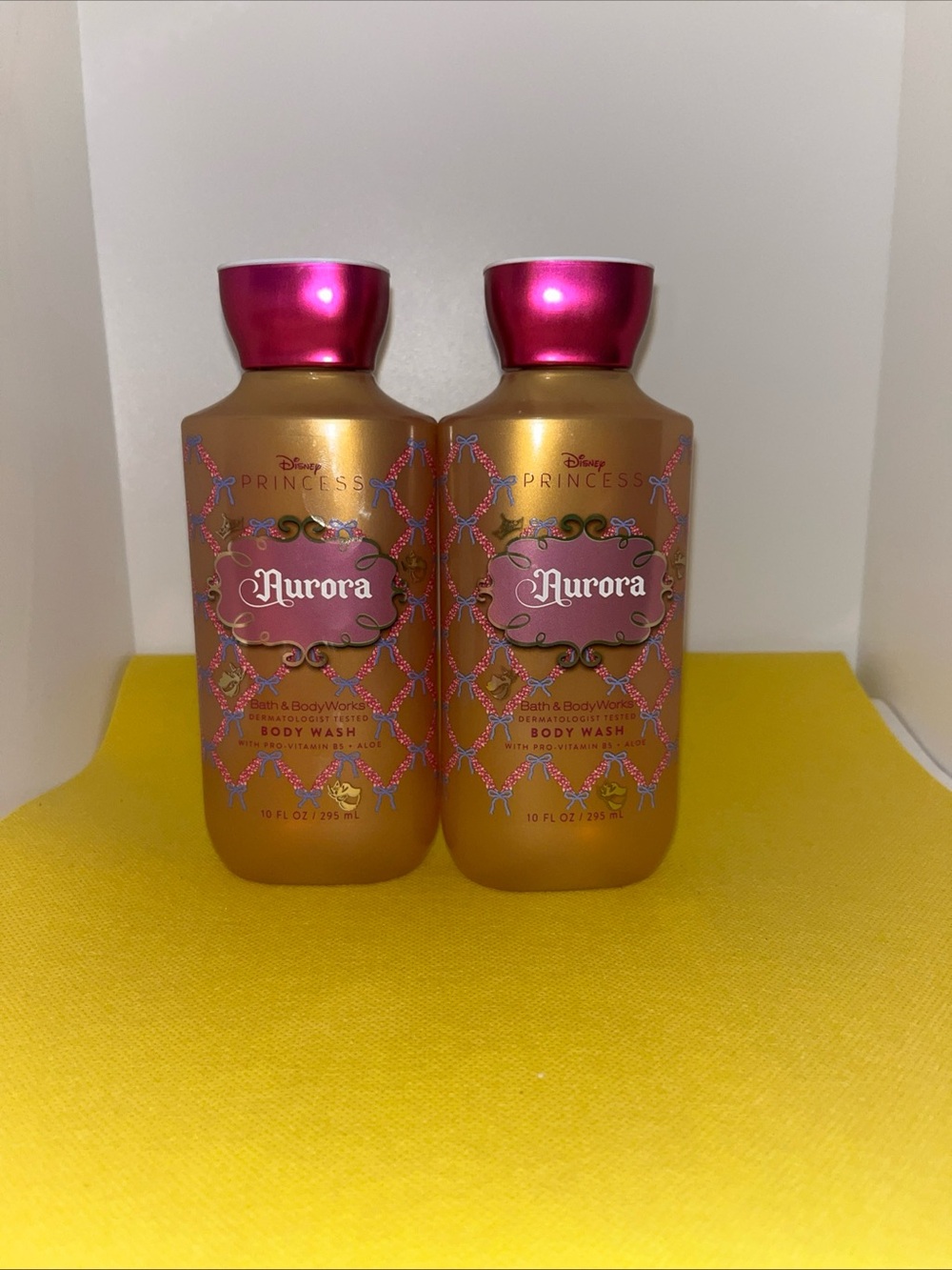2 New Bath & Body Works Aurora Disney Princes Body Wash Shower Gel 10 fl oz